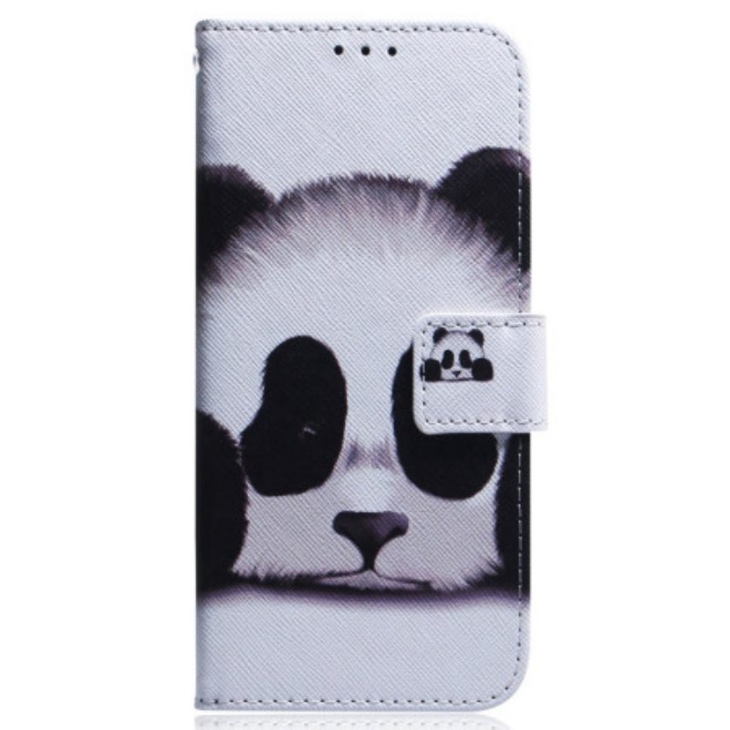 Nahkakotelo Realme GT Neo 3 Surullinen Panda