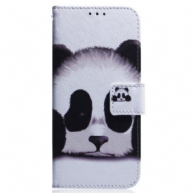 Nahkakotelo Realme GT Neo 3 Surullinen Panda