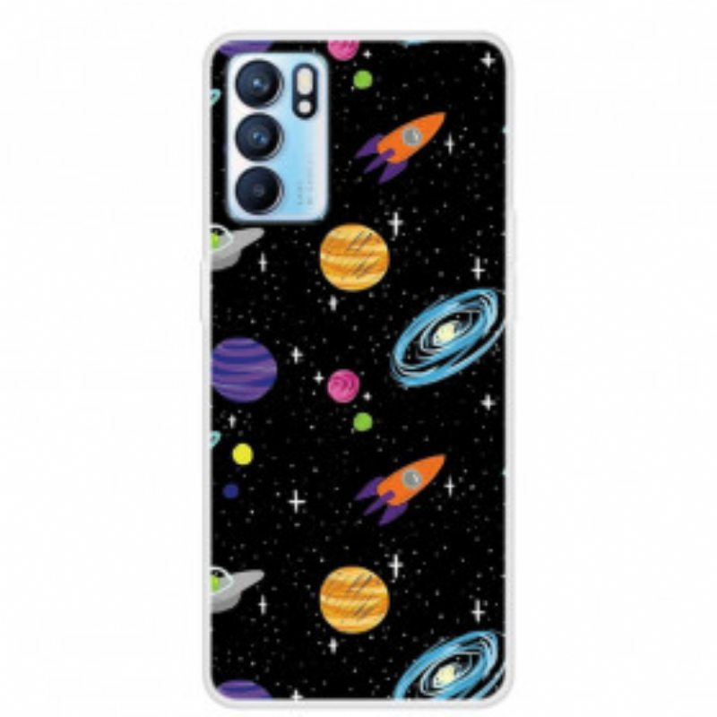 Case Oppo Reno 6 5G Planeetta Galaxy