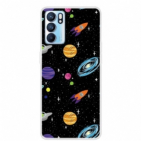 Case Oppo Reno 6 5G Planeetta Galaxy