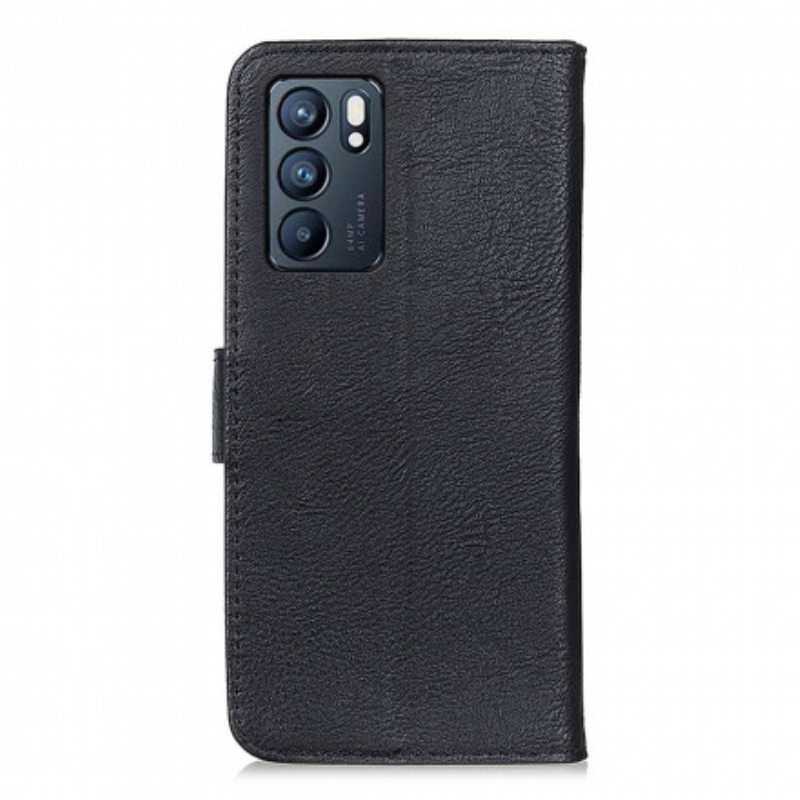 Flip Case Oppo Reno 6 5G Keinonahka Khazneh