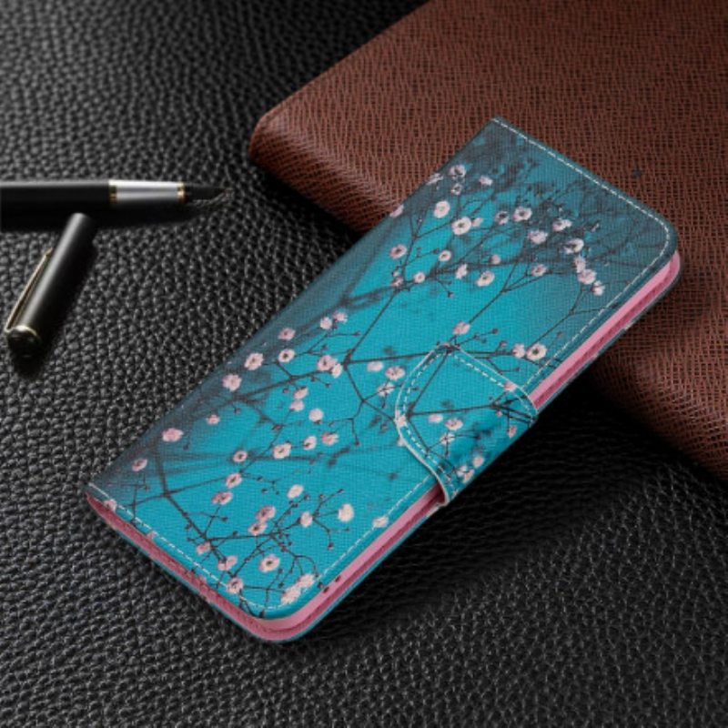 Flip Case Oppo Reno 6 5G Kukkivat Oksat