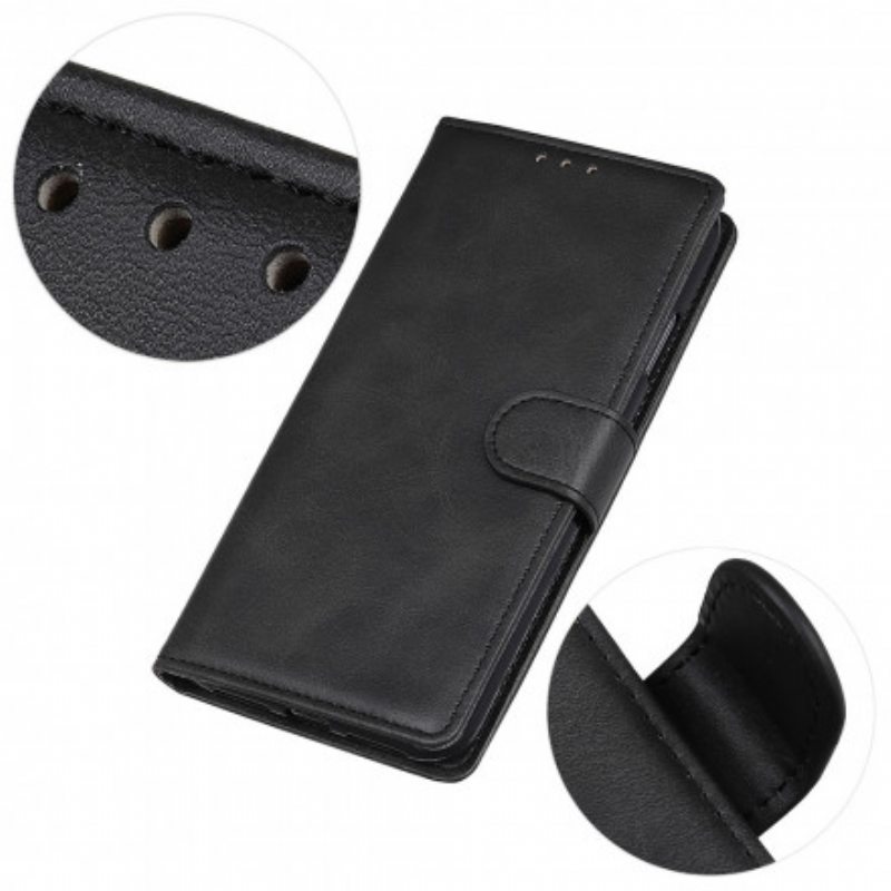 Flip Case Oppo Reno 6 5G Retro Mattanahkaefekti