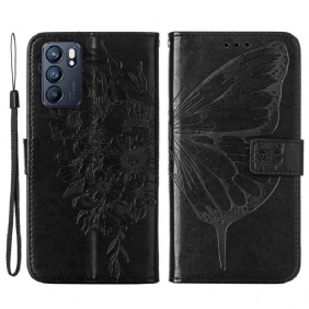 Kotelot Oppo Reno 6 5G Butterfly Design