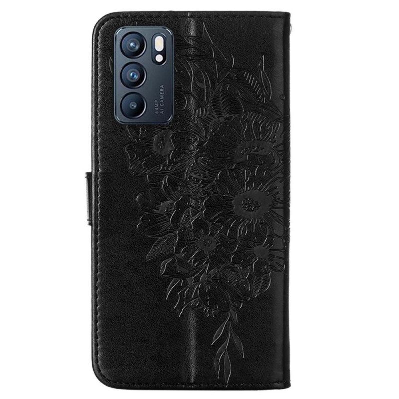 Kotelot Oppo Reno 6 5G Butterfly Design