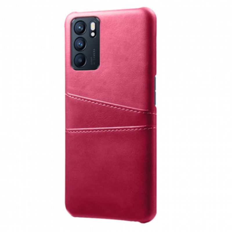 Kuori Oppo Reno 6 5G Ksq-korttikotelo