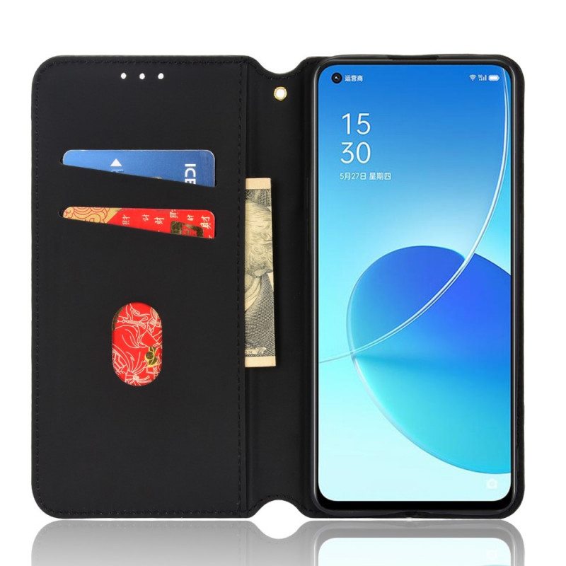 Puhelinkuoret Oppo Reno 6 5G Kotelot Flip 3d Diamond Leather Effect