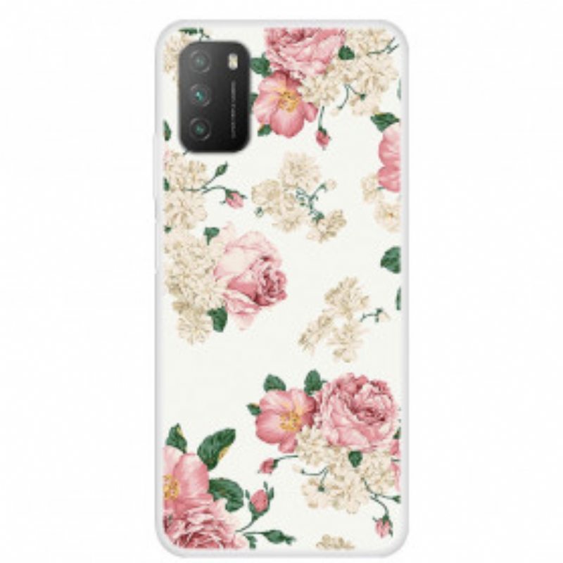 Case Poco M3 Liberty Kukkia