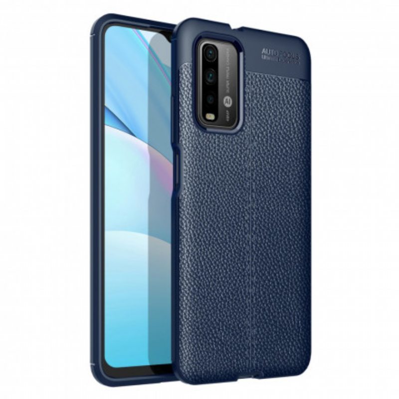 Case Poco M3 Nahkaefekti Litsi Double Line