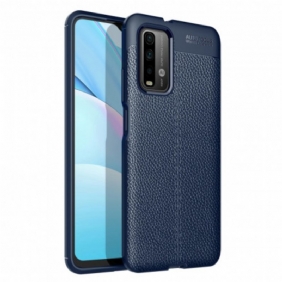 Case Poco M3 Nahkaefekti Litsi Double Line