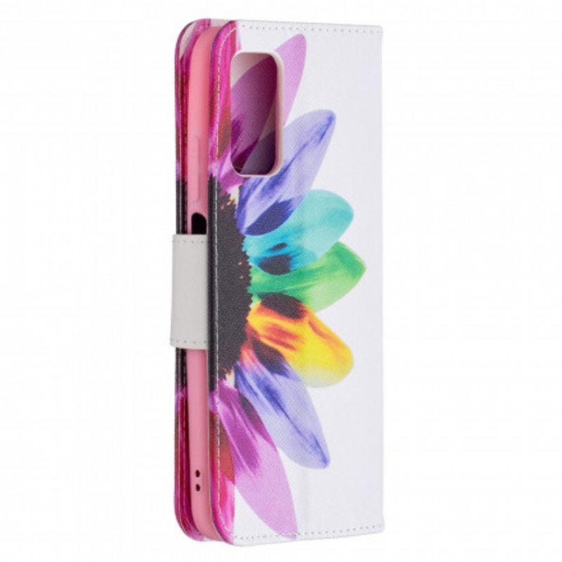 Flip Case Poco M3 Akvarelli Kukka