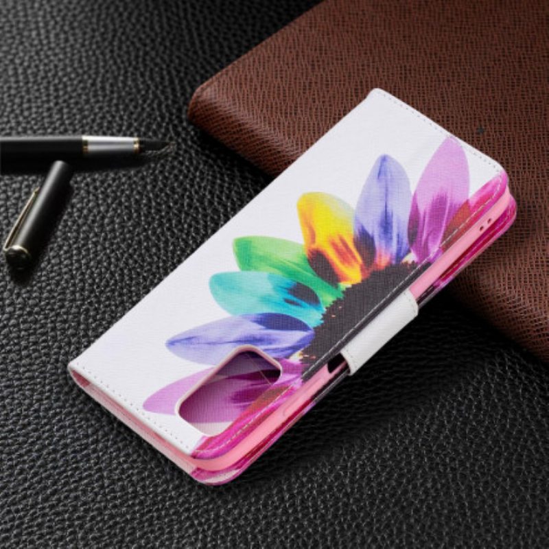 Flip Case Poco M3 Akvarelli Kukka