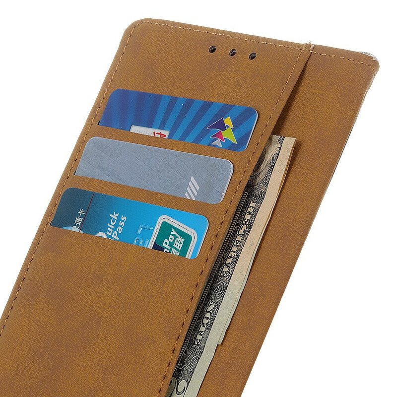 Flip Case Poco M3 Tavallista Keinonahkaa