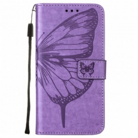 Kotelot Poco M3 Butterfly Design Kaulanauhalla