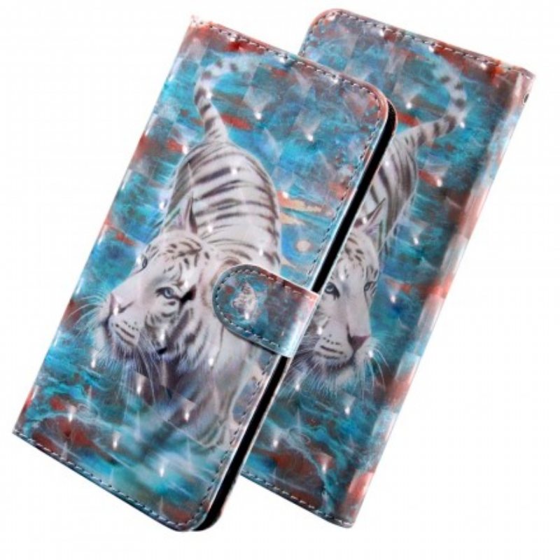 Flip Case Samsung Galaxy A50 Tiikeri Vedessä