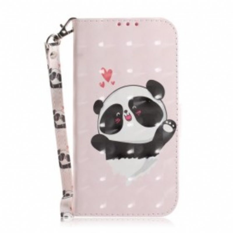 Kotelot Samsung Galaxy A50 Suojaketju Kuori Panda Love With Lanyard