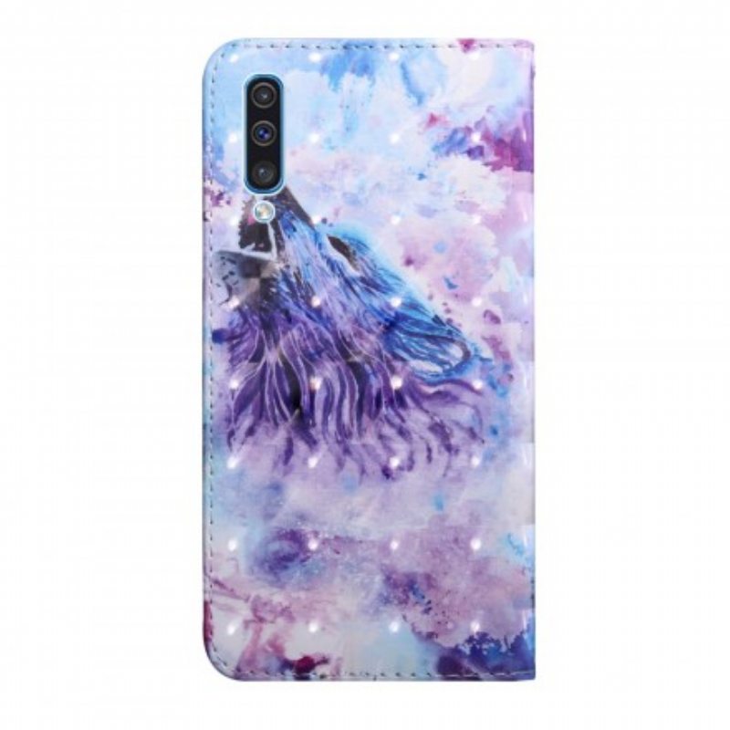 Kotelot Samsung Galaxy A50 Vesiväri Wolf