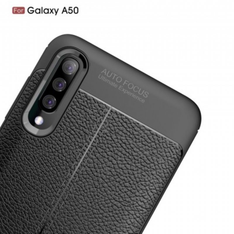 Kuori Samsung Galaxy A50 Kaksilinjainen Litsi-nahkaefekti