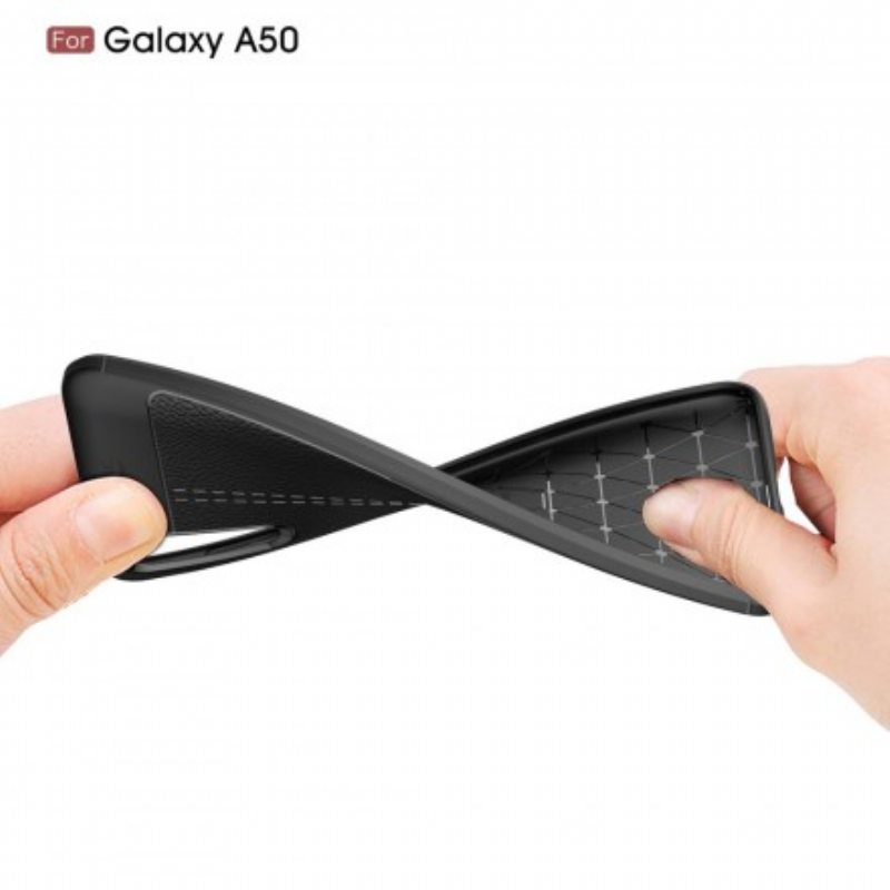 Kuori Samsung Galaxy A50 Kaksilinjainen Litsi-nahkaefekti