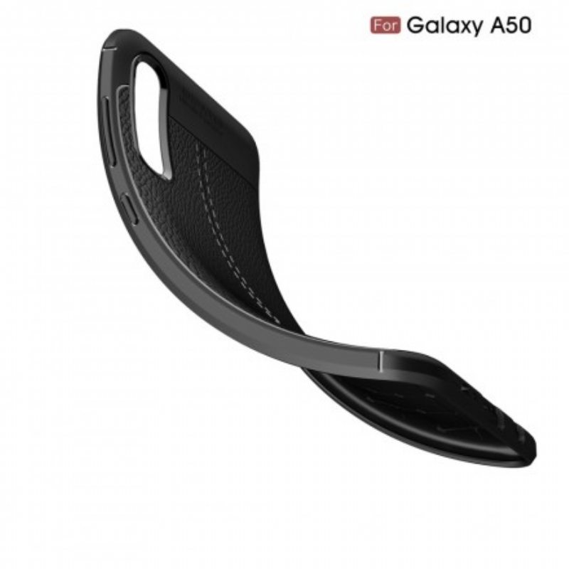 Kuori Samsung Galaxy A50 Kaksilinjainen Litsi-nahkaefekti