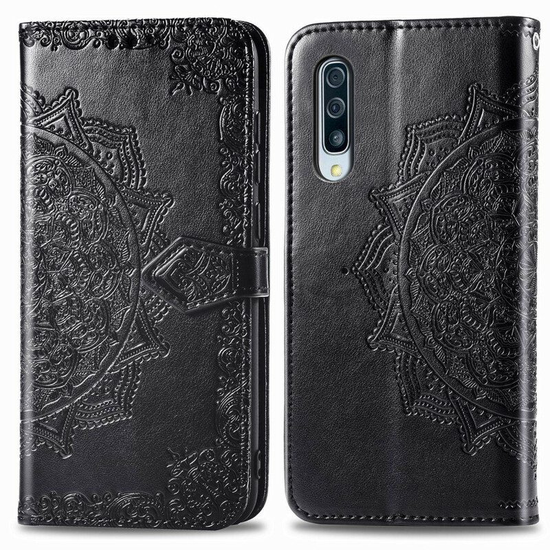 Nahkakotelo Samsung Galaxy A50 Mandala Keskiaika