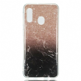 Case Samsung Galaxy A20e Glitter Marble