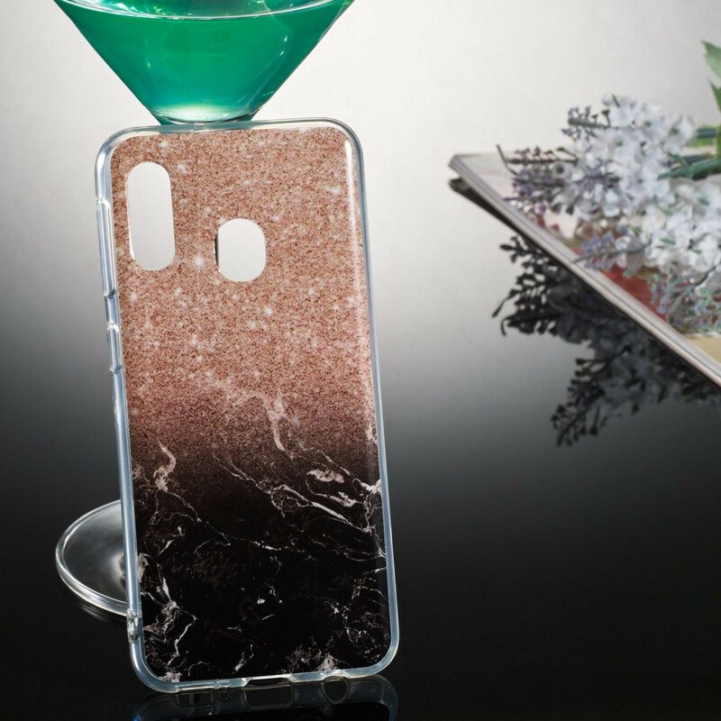 Case Samsung Galaxy A20e Glitter Marble