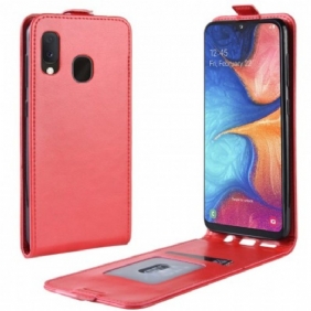 Flip Case Samsung Galaxy A20e Kotelot Flip Taittuva Nahkaefekti