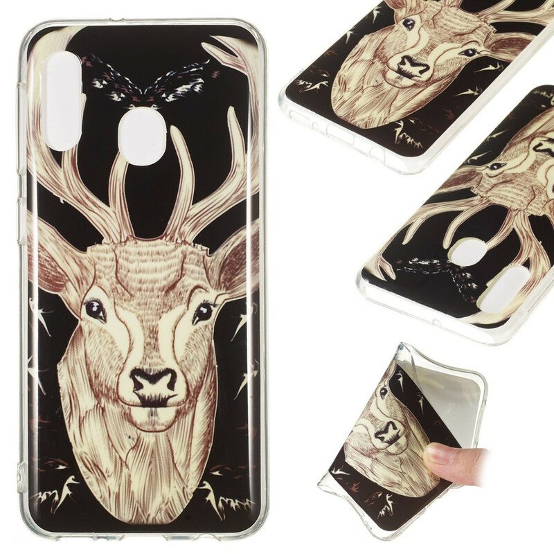 Kuori Samsung Galaxy A20e Fluoresoiva Majestic Deer