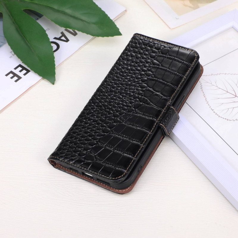 Kotelot Xiaomi Redmi Note 12 Pro Plus Crocodile Style Rfid