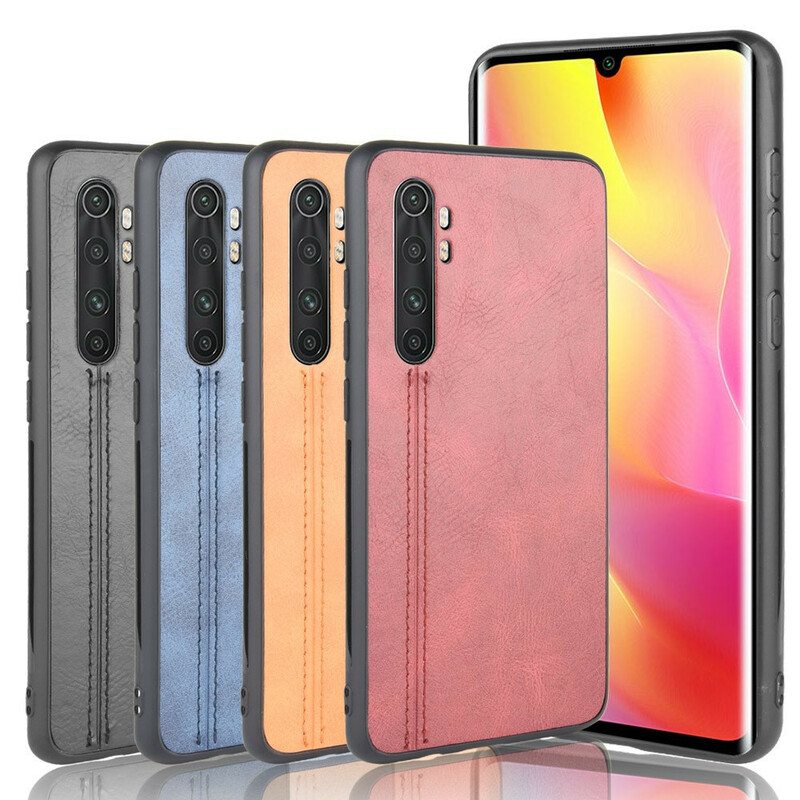 Kuori Xiaomi Mi Note 10 Lite Couture-nahkaefekti