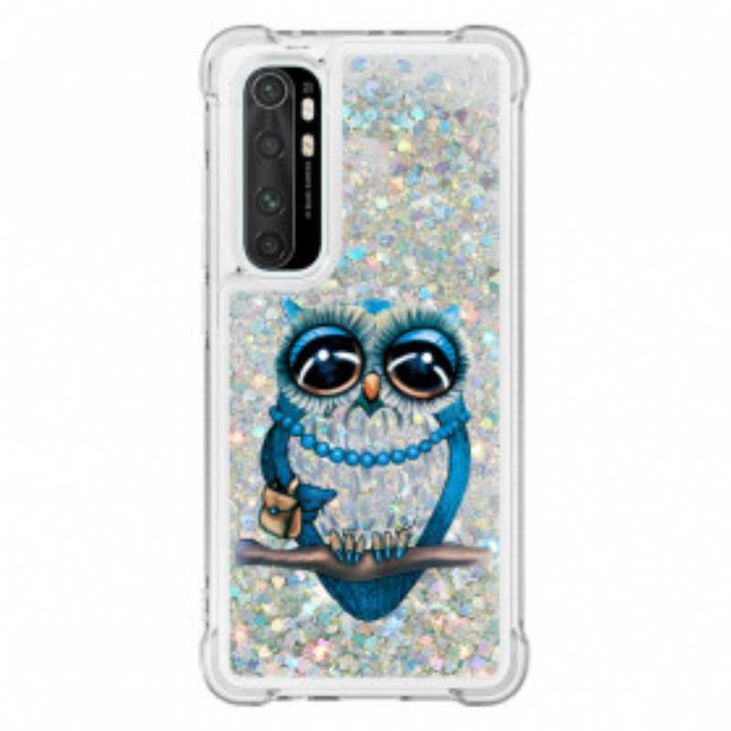 Kuori Xiaomi Mi Note 10 Lite Neiti Owl Sequins