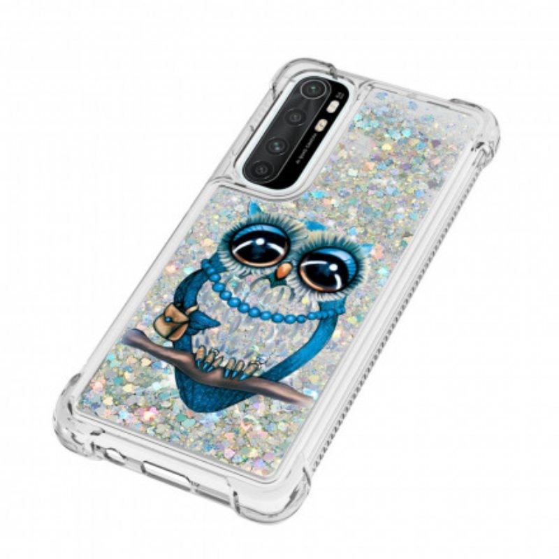 Kuori Xiaomi Mi Note 10 Lite Neiti Owl Sequins