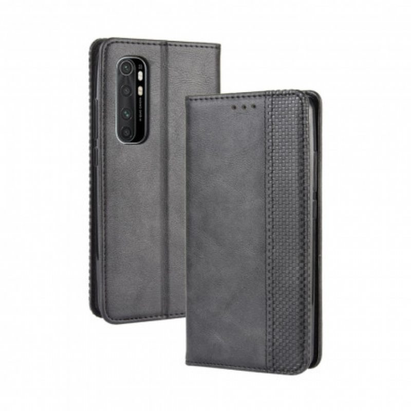 Puhelinkuoret Xiaomi Mi Note 10 Lite Kotelot Flip Tyylitelty Vintage-nahkaefekti