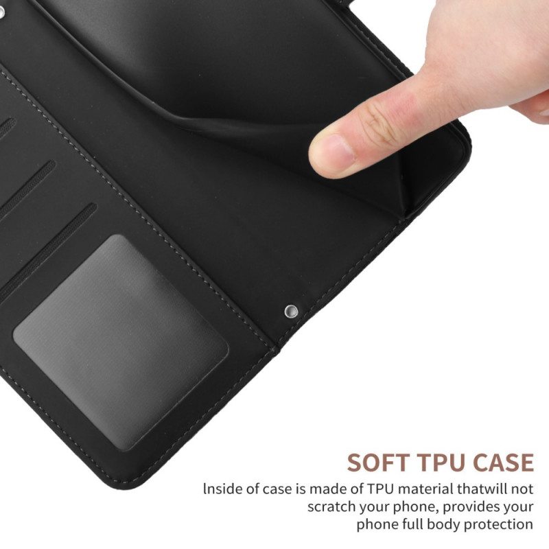 Flip Case OnePlus Nord 2T 5G Perhoset Olkahihnalla