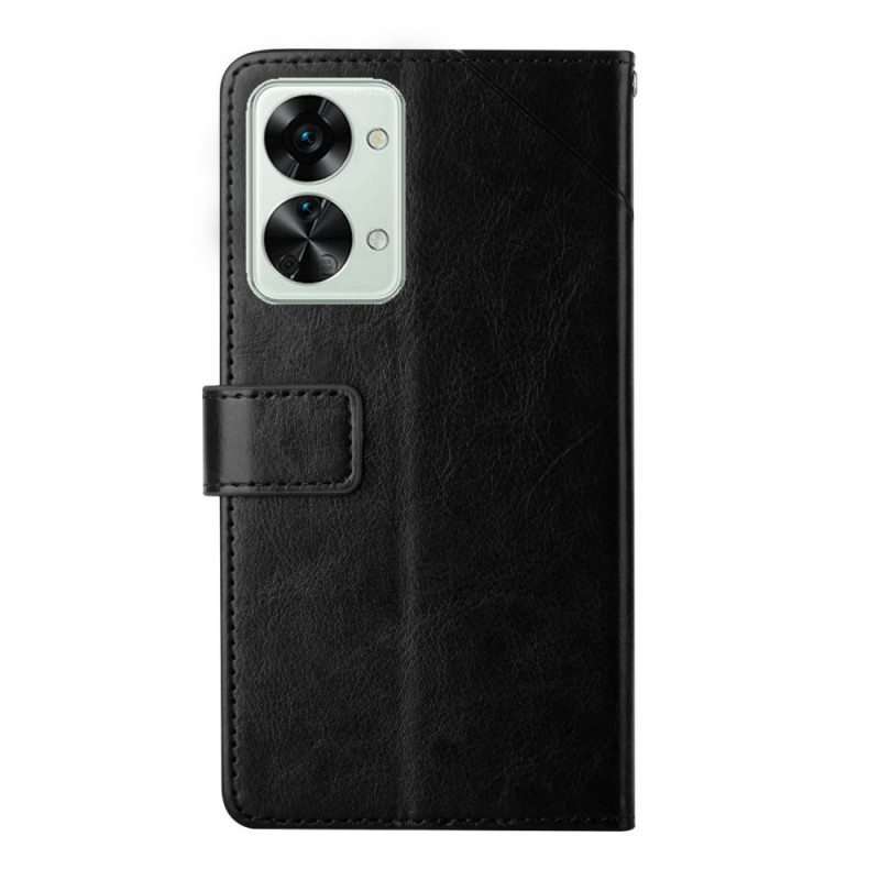 Flip Case OnePlus Nord 2T 5G Suojaketju Kuori Y Strappy Design