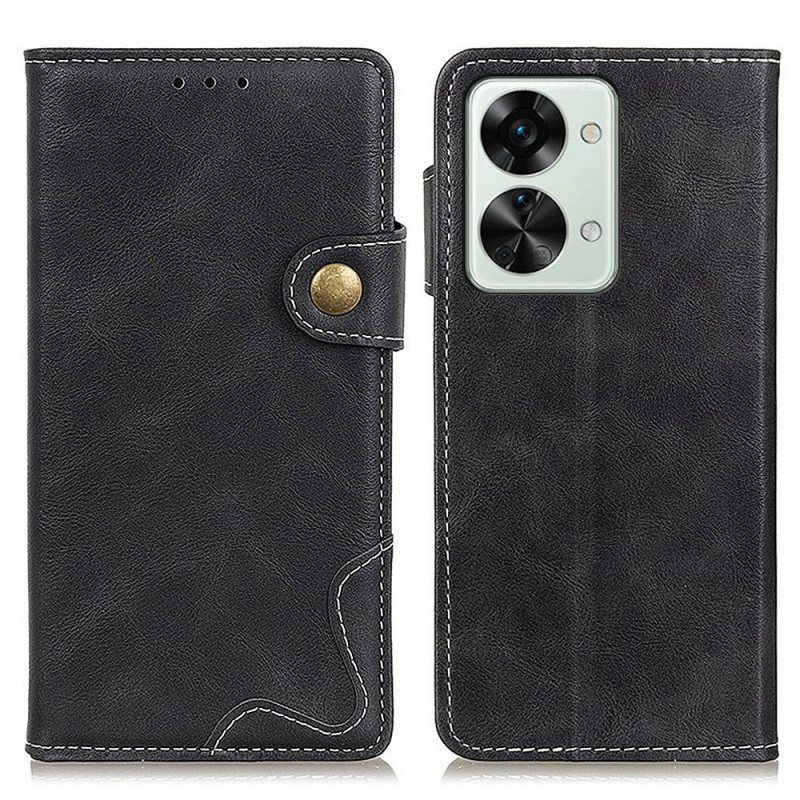 Flip Case OnePlus Nord 2T 5G Taiteellinen Ompelu