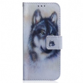 Kotelot OnePlus Nord 2T 5G Suojaketju Kuori Strappy Watercolour Wolf