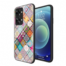 Kuori OnePlus Nord 2T 5G Patchwork Magneettipidike