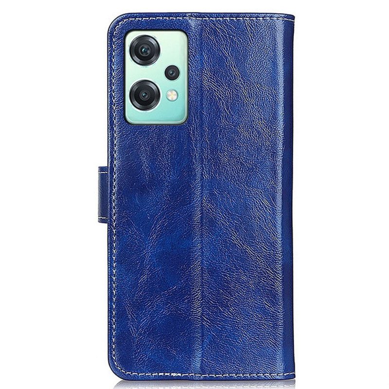 Flip Case OnePlus Nord CE 2 Lite 5G Kiiltävä Tekonahka