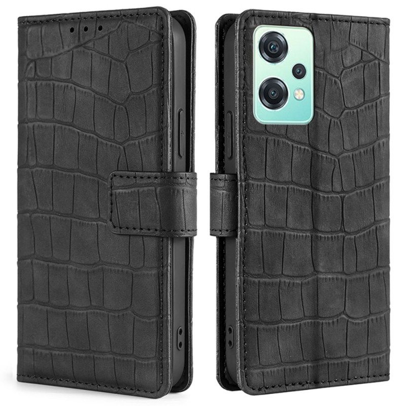 Flip Case OnePlus Nord CE 2 Lite 5G Krokotiilin Ihotyyli