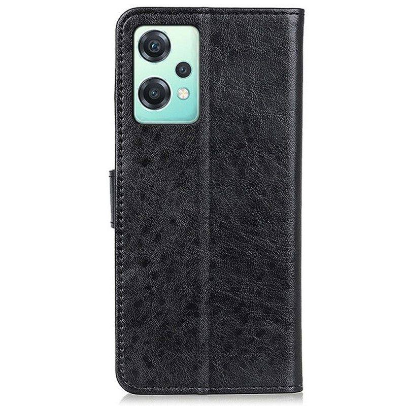 Flip Case OnePlus Nord CE 2 Lite 5G Teksturoitu Nahkaefekti