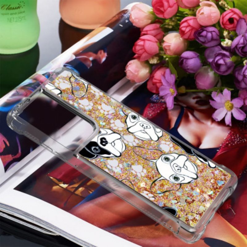 Case Samsung Galaxy S21 Ultra 5G Herra Koiran Paljetteja