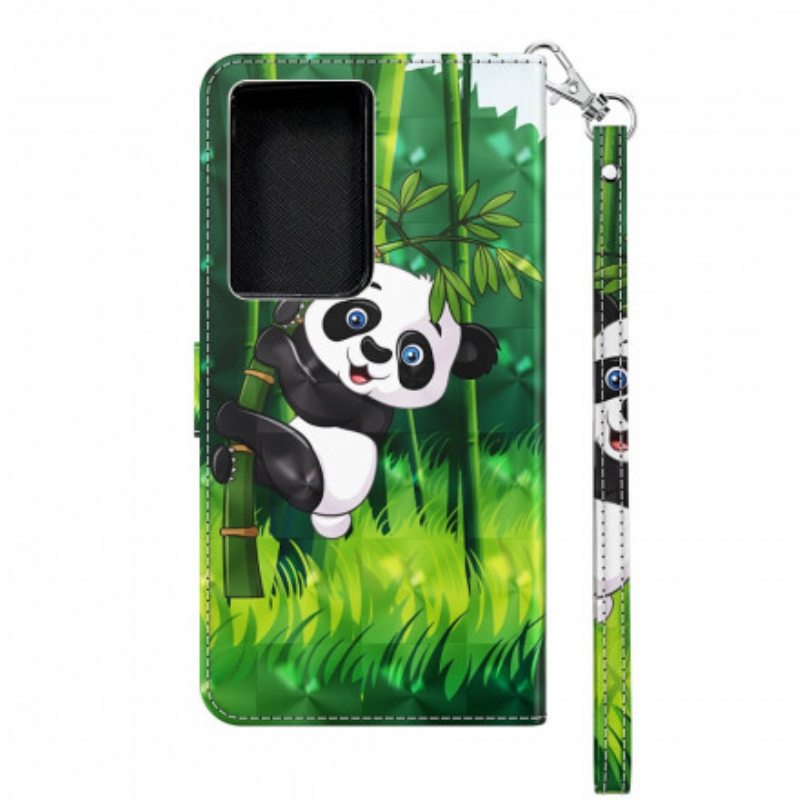 Kotelot Samsung Galaxy S21 Ultra 5G Panda Ja Bambu