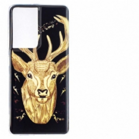 Kuori Samsung Galaxy S21 Ultra 5G Fluoresoiva Majestic Deer