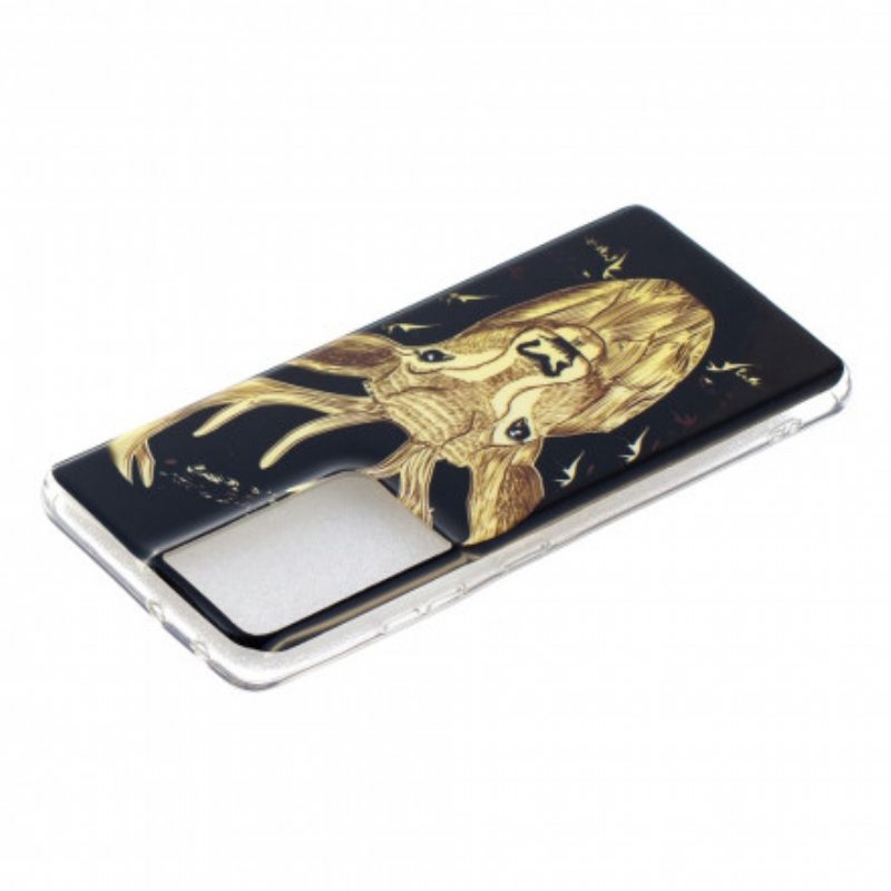 Kuori Samsung Galaxy S21 Ultra 5G Fluoresoiva Majestic Deer