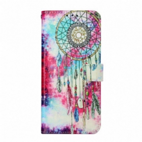 Nahkakotelo Samsung Galaxy S21 Ultra 5G Dreamcatcher -tyyli