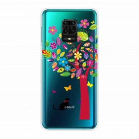 Case Xiaomi Redmi Note 9S / 9 Pro Kissa Värikäs Puun Alla