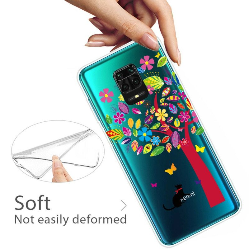 Case Xiaomi Redmi Note 9S / 9 Pro Kissa Värikäs Puun Alla