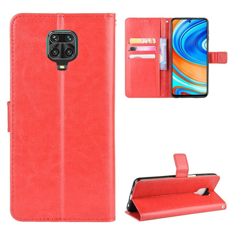 Flip Case Xiaomi Redmi Note 9S / 9 Pro Näyttävä Keinonahka